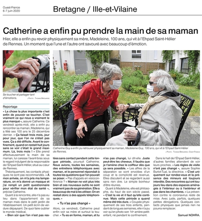 article ouest-france 07062020